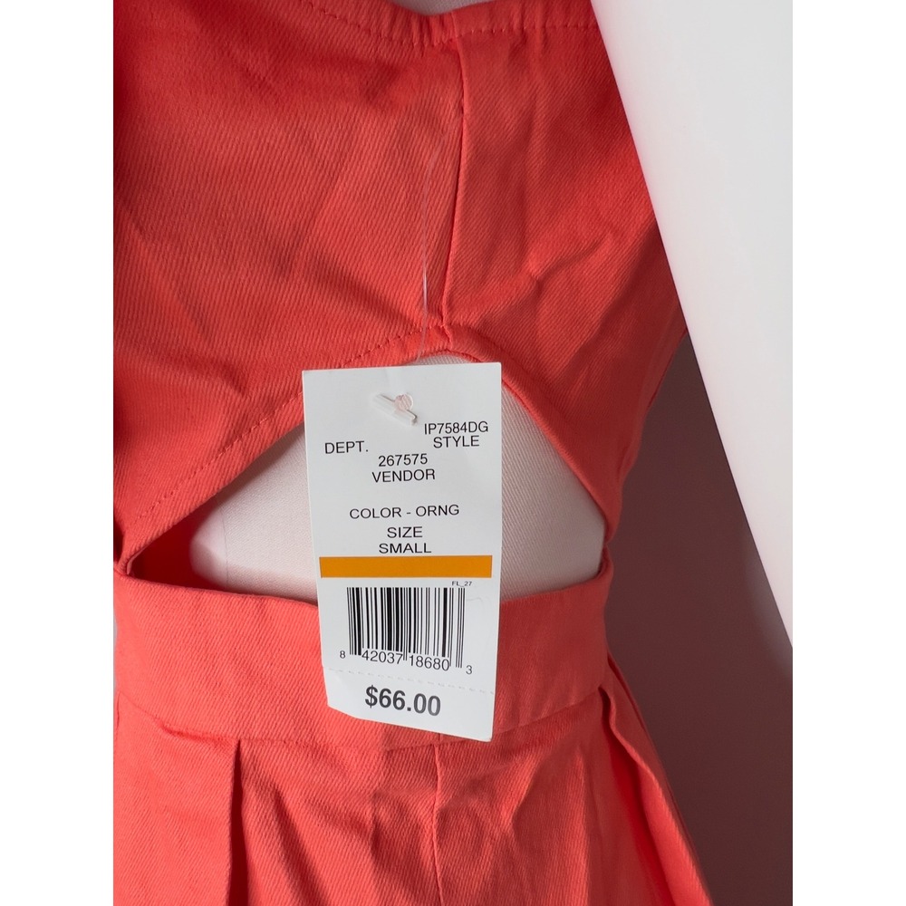 Flying Tomato Orange Ruffle Cut-Out Romper IP7584DG Small Summer Festival - Picture 14 of 16